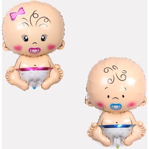 1pc Lovely Mini Baby Foil Balloon Wedding Gift Girl Boy Baby Shower One First Birthday Party Decoration Kids Gift Toys Bedding