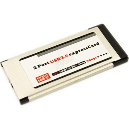 High-Speed 2 Port Hidden Inside USB 3.0 USB3.0 to Expresscard 34 54 mm Express Card Adapter Converter For Notebook Laptop