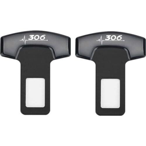 For Peugeot 306 Parts Accessories Car Belt Buckles Safty Belt Alarm Canceler Stopper 2pcs
