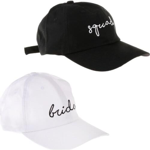 Bride Squad Unisex Mesh Hat Baseball Caps Style Grid Hat Adjustable Trucker Cap