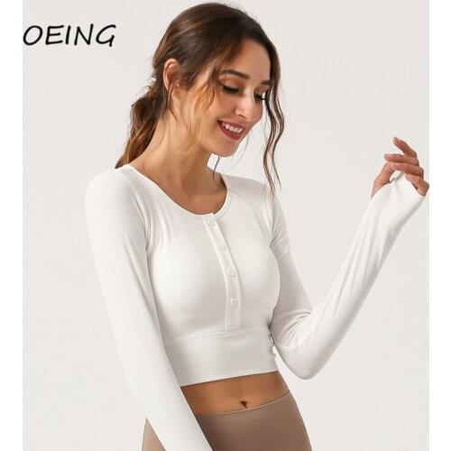 Women Seamless Long Sleeve Yoga Gym Crop Top Sexy Sports Shirt Women Long Sleeve Gym Workout