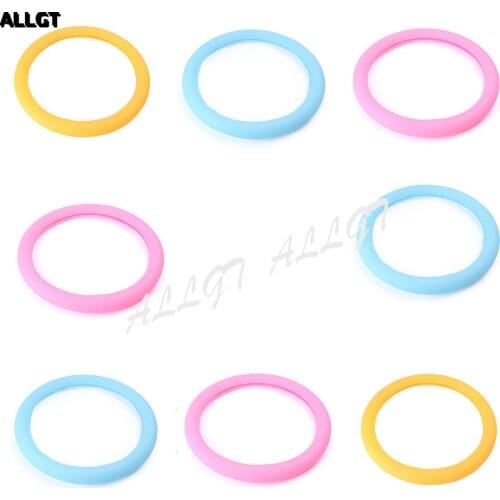 1PC Steering Wheel Cover Glowing Silicone Auto Car Universal Fit Size 14 Inch To 16 Inch