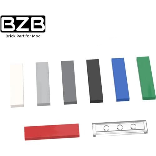 10pcs 2431 DIY Building Blocks Thin Figure Bricks Smooth 1x4 Educational Creative Size Compatible With Toys for Children