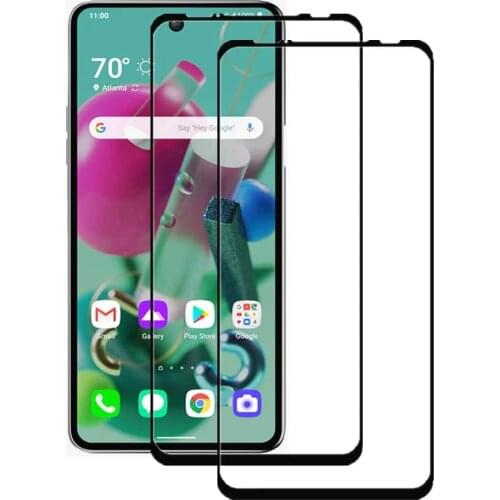 [2 Pack] Anti-Scratch 9H Tempered Glass Full Coverage Film Protection Shield Screen Protector For LG K92 5G 6.7 inches