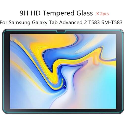 2pcs Explosion-Proof Tempered Glass For Samsung Galaxy TAB Advanced 2 10.1 T583 SM-T583 Tablet Protective Screen Protector Film