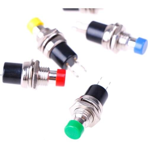 7MM 2P Spring Return Mini Push Button Momentary Switch Normally Open