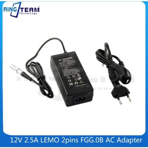 12V 2.5A Lemo 2pins Right Angled LEMO FGG.0B AC Power Adapter for Teradek Bolt Pro 300 RX / ARRI / Monitors