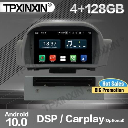 128G Carplay Car Radio 2 Din Stereo Receiver Android 10 For Ford Fiesta 2013 2014 2015 2016 GPS Player Audio Head Unit