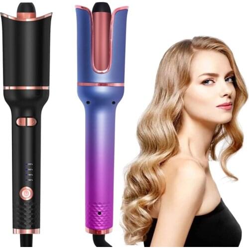 Automatic Hair Curling Iron with Ceramic Ionic Barrel Auto Rotating Hair Curling Wand Professional Hair Curler Styling Tool