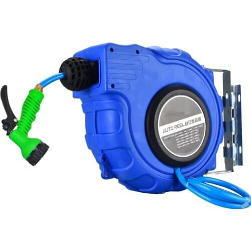 10M-20M with shower Automotive water hose reel, Automatic retractable telescopic winder PVC yarn-wrapped pipe washer drum