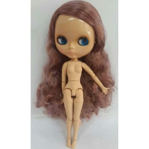 Free shipping Nude BLYTH dolls ,tan skin joint body