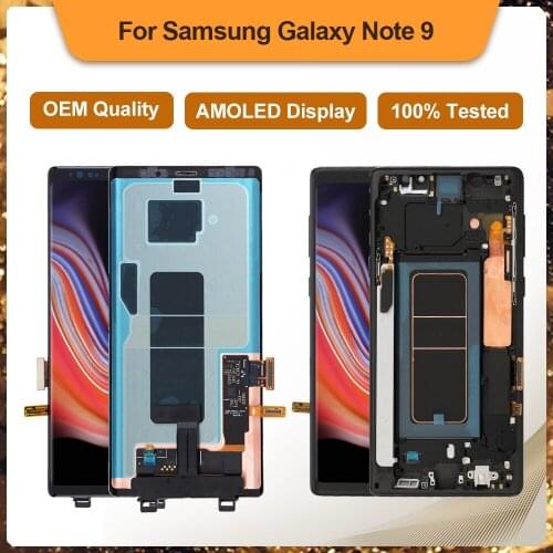 AMOLED Display For SAMSUNG Galaxy Note 9 N960 SM-N9600 OLED Display LCD Touch Screen Display Digitizer Assembly Replacement