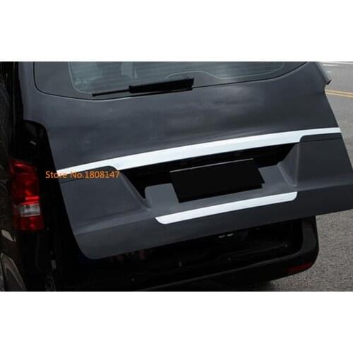 For Mercedes Benz Vito W447 2017 2018 2019 2020 Car Stick Trunk Stainless Steel Rear Rear Door Trunk Tailgate Frame Plate Trim