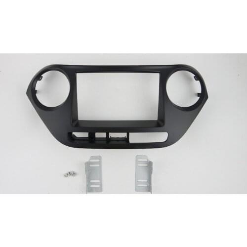 Double Din Radio Facia for Hyundai Grand i-10 i10 (Right Wheel) 2013-2016 Xcent Panel DVD Stereo Dash Kit Trim Fascia Face Plate