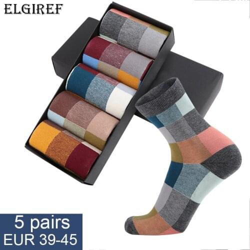 ELGIREF Men's Colored Socks