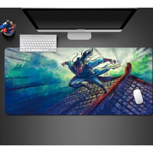 Cool Chinese Kung Fu Mouse Pad Popular Computer Games Large Mouse Pad High Quality Rubber Professional Office Hot Mousepad Game
