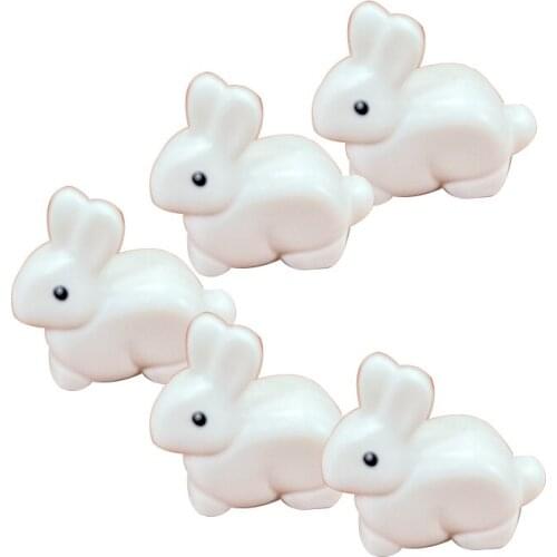 5PCS/Set MOC Animals Rabbit Cute Animal Model Building Blocks Toys for Children Kids Gifts DIY Toy Block Brick