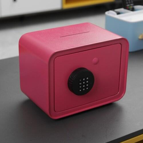 Large Coin Money Box Bank Secret Adult Kids Hidden Safe Atm Money Box Metal with Lock Paper Money Spaarpot Home Decoration DG50M