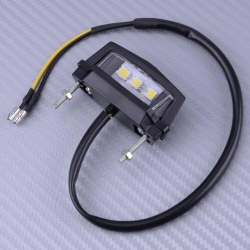 Motorcycle License Plate Mount Holder Bracket LED Tail Brake Light Lamp Indicator Fit For Off-Road Vehicles ATV