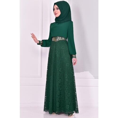 Dantel Abiye Zümrüt ASM2233