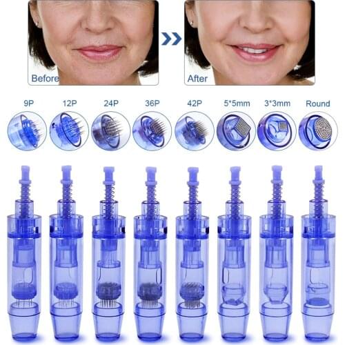 10/20/50pcs Bayonet Microneedles 9/12/24/36Pin/ Nano Cartridge Needles For Mym Microneedling Pen Tattoo Micro Needle Tip