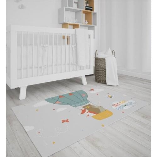 SKY and HAPPINESS Non Slip Printed Easy To Clean Living Room Rug Carpet Curtain Kids Fun Play