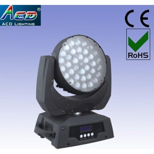 Wholesale 10-60 degree auto adjustment zoom acd lighting LED Moving Head Zoom Light RGBW 4IN1 Color Mixing led stage light