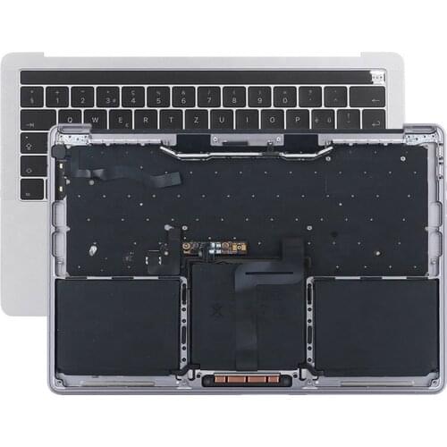 Silver Grey For Macbook Pro Retina 13" A1708 Topcase With Keyboard US UK French German Russian Spanish Danish With Battery