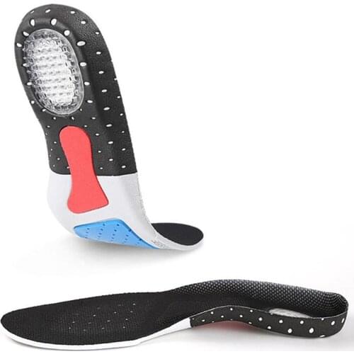 Sport Running Silicone Gel Insoles Man Women shoes sole orthopedic pad Massaging Shock Absorption arch support foot pad