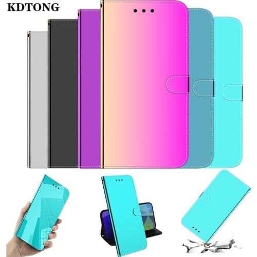 Mirror Surface Leather Phone Case for Samsung Galaxy A72 A52 A42 A12 A02 4G 5G M62 A02S Cover Multi Function Protection Capa