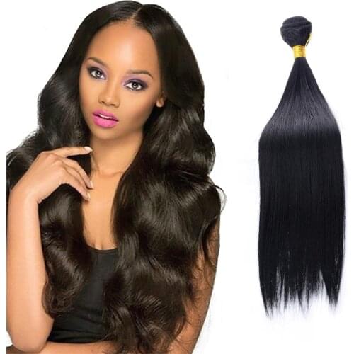 Fashion Womens Wigs Bundles Brazilian Hair Weave Bundles Natural Black Color Straight Hair 2021 Streetwear Ladies парик нагито
