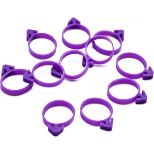 10pcs Silicone Icing Pastry Ties Bag Sealing Circle Ring Cream Pastry Fixed Clip