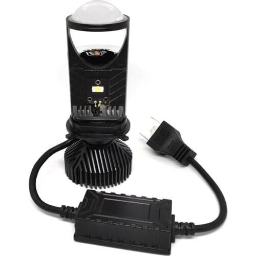 2Pcs H4 LED Car Headlight Bulbs Projector Lens LED 3570 CSP Chips Canbus Error Free 8000LM 6500K LED Bulbs Auto Headlamps