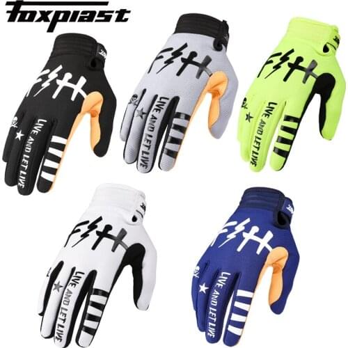 2021 Foxplast Breathable Riding Cycling Gloves Bicycle Gloves Full Finger Gloves Motocross Gloves Ciclismo Outdoor Sports Gloves