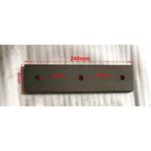 24PMF.01.101 bed blade 24PMF.02.101 anvil, WC-6 / WC-8 Wood chipper made by Dongfeng Town Sunny / Changzhou Hanmey / Jinma