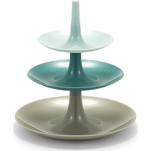 3 Tier Cake Stand Afternoon Tea Wedding Plates Party Tableware Bakeware Plastic Pastry Tray Display Rack Dessert Cake Stand