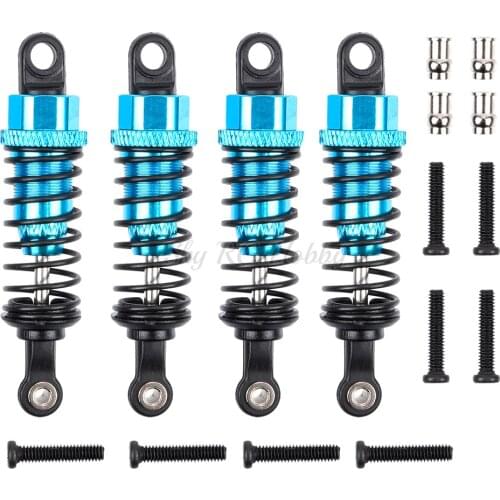 4PCS Aluminum Shock Absorber Front & Rear Assembled Replacement for 1/18 WLtoys A959 RC Car A969 A979 K929 A949-55 Upgrade Parts