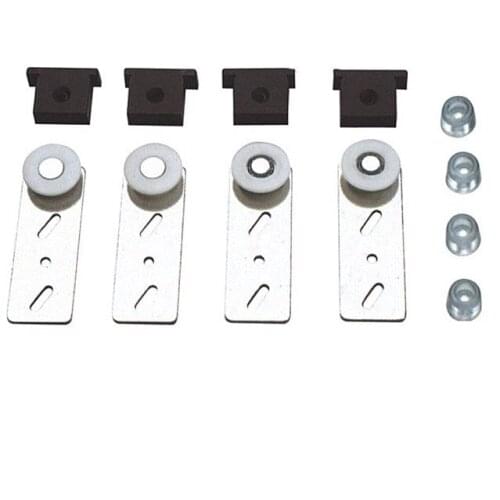 4PCS Home Furniture Sliding Door Rollers Cabinet Wardrobe Mute Pulley Wood Door Rollers Shower Room Sliding Door Pulley
