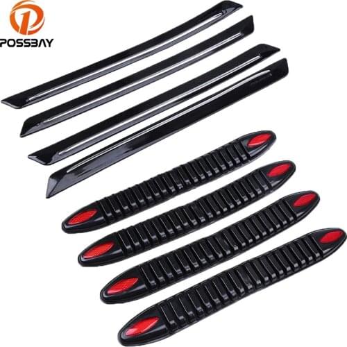 POSSBAY Car Accessories Car Bumper Guard Protector Corner Trim Bumpr Strip Guard Front Rear Door Edge Protection Stickers