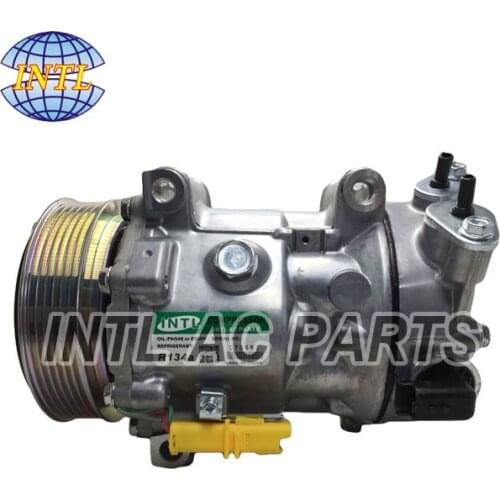 Sanden SD7C16 Auto Ac compressor for Peugeot 307 Citroen C4 Fiat Lancia 9651911480 9671216780 6453QN 6453QL 6453ZA 6453WN 6453WP