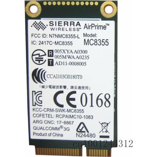 New 60Y3257 3G Wireless WWAN Gobi3 card MC8355 For Thinkpad X220 X220i X220iT X220T X230 X230i X230T X230T X1 X121e X130e X131e