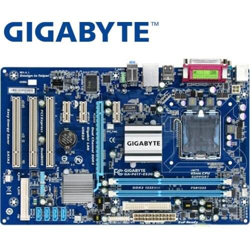 GIGABYTE GA-P41T-ES3G Desktop Motherboard G41 Socket LGA 775 Q8200 Q8300 DDR3 8G ATX UEFI BIOS Original Used Mainboard P41T-ES3G