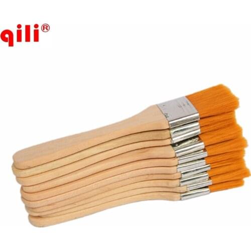 DHL 50pcs Free Qili Nylon Paint Brush Wood Handle Car Cleaner Easy To Clean Soft brush Wooden Cleaning Brush