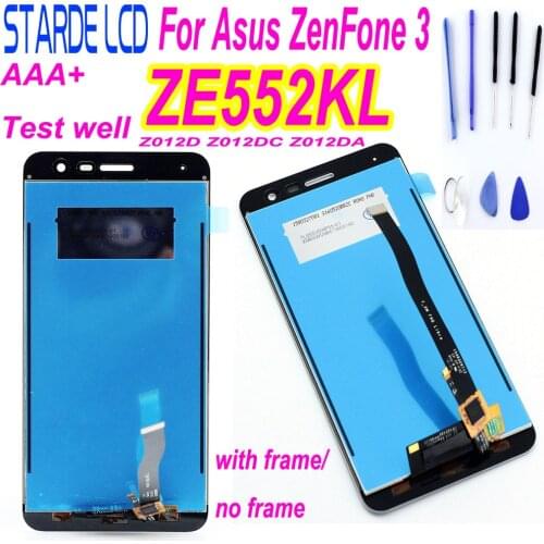 Original 100% New 5.5 inch For Asus ZenFone 3 ZE552KL Z012DA Z012D Z012DC Full LCD DIsplay + Touch Screen Digitizer Assembly