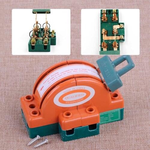 LETAOSK New 32A 2 Pole Double Throw DPDT Knife Change Over Safety Disconnect Switch 220V/380V