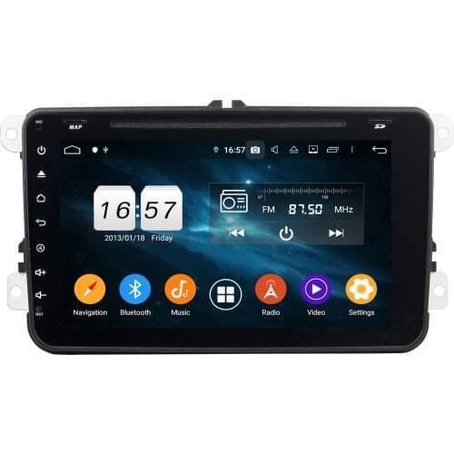 8" 2 Din 8 Core Android 10.0 For Skoda Octavia II III Car Radio Touch Button 4+64G Multimedia Audio Stereo DSP