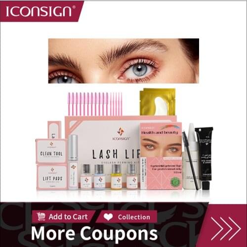 ICONSIGN Upgrade Version Lash Lift Kit Eyelash&Eyebrow Dye Tint Lifting Eyelash Tint Eyebow&Lashes