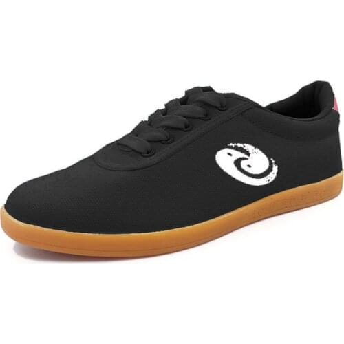 USHINE EU34-45 Canvas Practice Cow Muscle Sole Chinese WuShu KungFu TaiChi Sneakers Shoes Men Women TaiChi competition shoes
