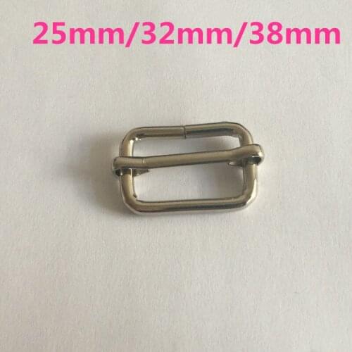 Wholesale 25mm/32mm/38mm Wide good quality silver plating metal buckle,bag buckles,garment adjust accessories,bag fasteners DIY