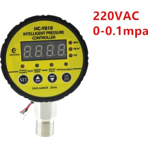 Pressure switch / air compressor switch / pump electronic pressure switch/electronic pressure switch 220VAC 0-0.1mpa HC-Y810